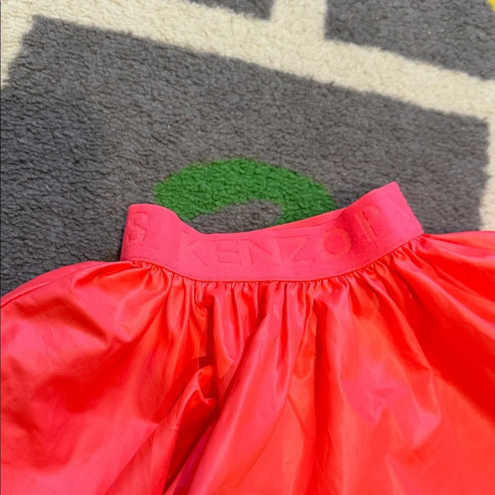 Kenzo Bright Pink Flared Skirt